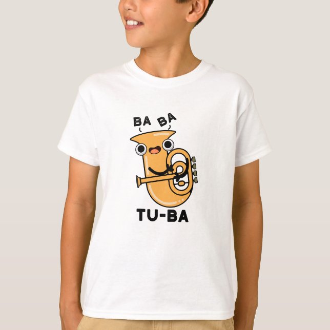 T-shirt Tu-ba Blagues drôles sur le tuba  (Devant)