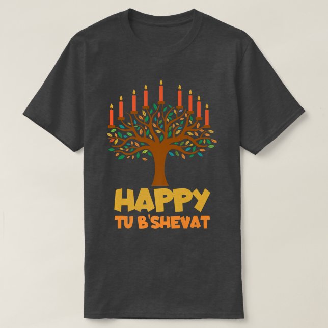 T-shirt Tu BiShvat Happy Tu B'Shevat (Design devant)