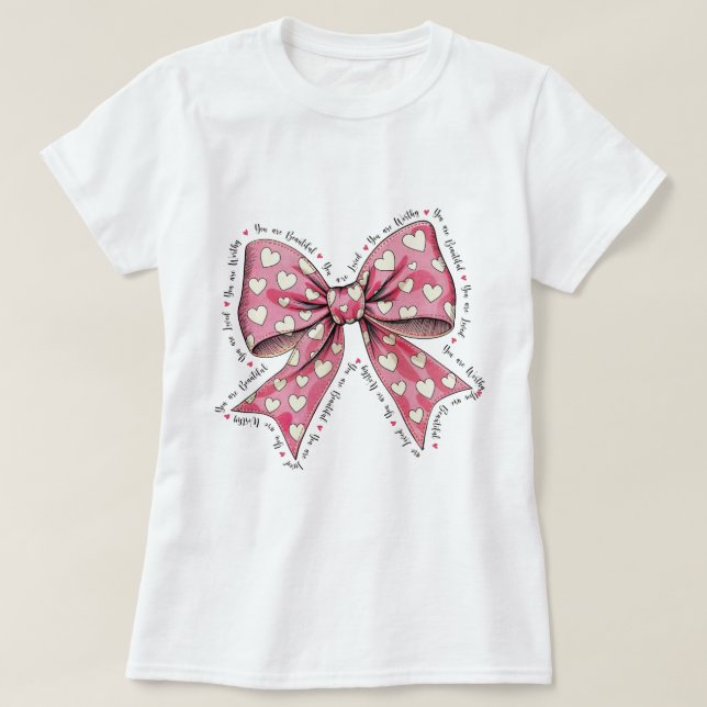 T-shirt tu es digne tu es belle (Design devant)