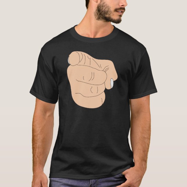 T-shirt Tu es fired Finger (Devant)