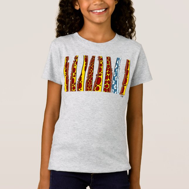 T-Shirt TU ES GIRAFFE par Jeff Willis Art (Devant)