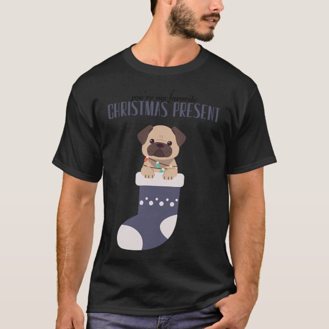 T-shirt Tu es mon cadeau de Noël préféré (Devant)