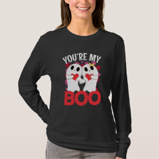 T-shirt Tu es mon fantôme Boo avec cœur pour la Saint-Vale