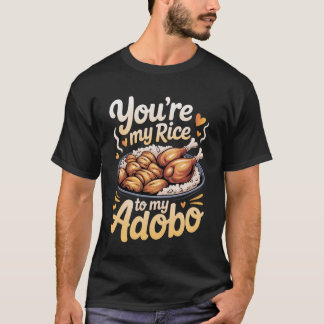 T-shirt Tu es mon riz pour mon Adobo - Manches longues