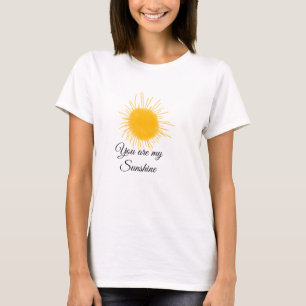 T-shirt tu es mon soleil jaune orange rayons de soleil ajo