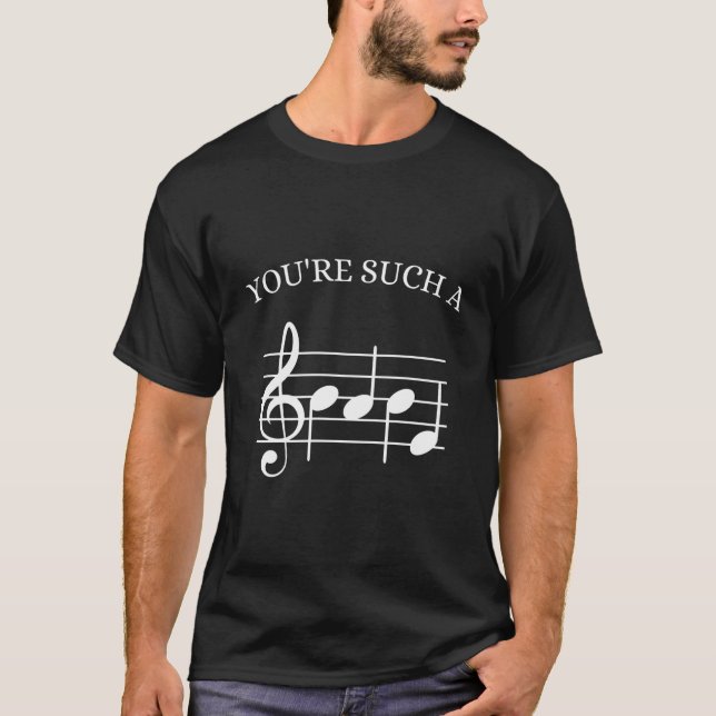 T-shirt Tu Es Un Bébé De Notes (Devant)