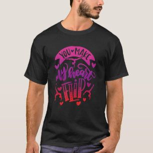 T-shirt Tu fais de mon coeur un flip de gymnastique Saint-
