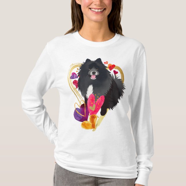 T-shirt TU FAIS MON COEUR BLER -Chemises blanches Lapphund (Devant)