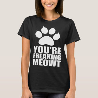 T-shirt Tu fais peur à meowt