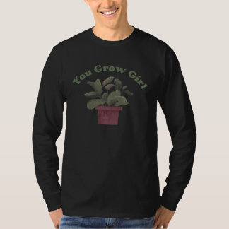 T-shirt Tu grandis fille   jeu de mots sur les plantes