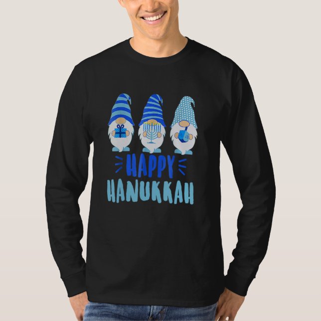 T-shirt Tu Happy Hanukkah 2020 Gnomeorah Dreidel Costume (Devant)