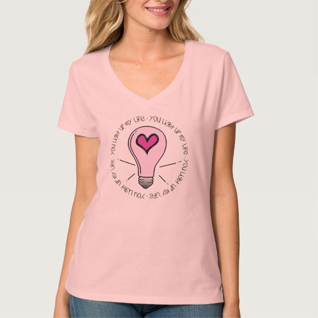T-shirt Tu Illumines Ma Vie (Devant)