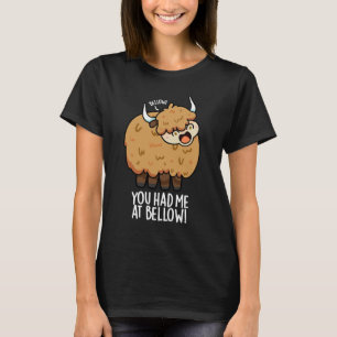 T-shirt Tu M'As Eu À Bellow Funny Yak Pun Dark BG