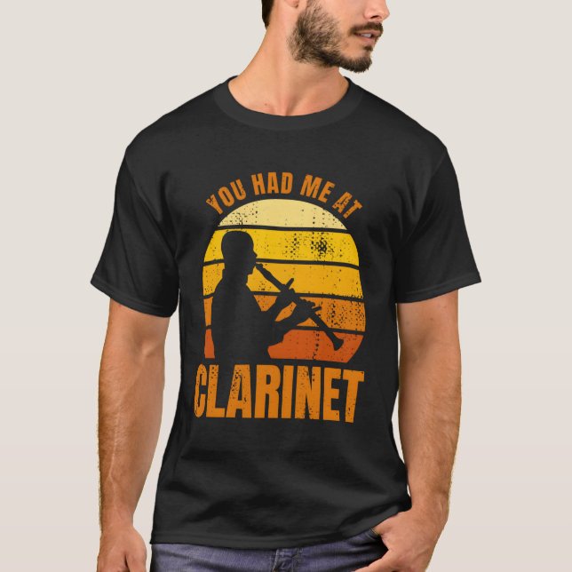 T-shirt Tu M'As Eu À Clarinet (Devant)
