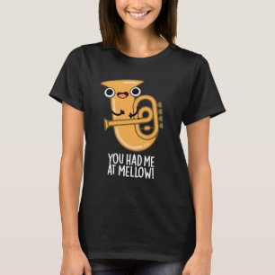 T-shirt Tu M'As Eu À Mellow Funny Tuba Pun Dark BG