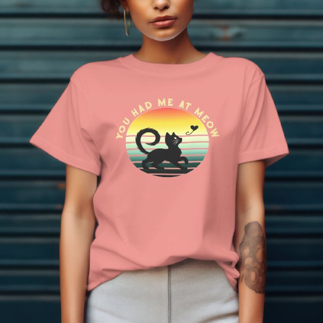T-shirt Tu M'as Eu À Miaou Mignon Chat  (Créateur téléchargé)