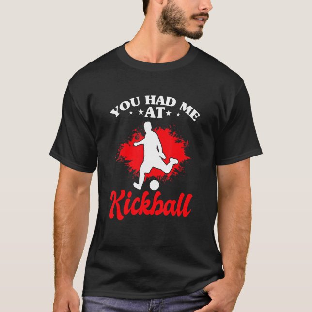 T-shirt Tu M'As Eu Au Kickball Pitcher Kickball (Devant)