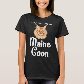 T-shirt Tu m'as eu au Maine Coon