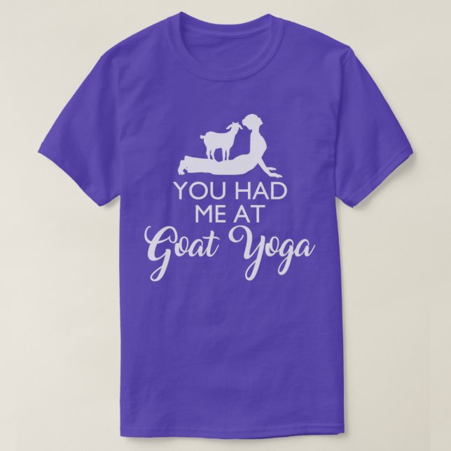T-shirt Tu M'As Eu Au Yoga De Chèvre (Design devant)