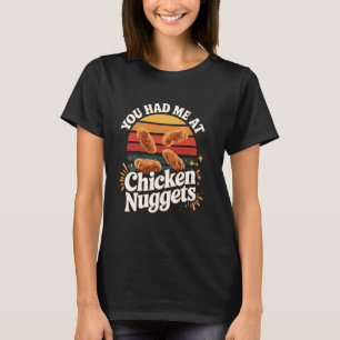T-shirt Tu m'as eu avec nuggets de poulet Retro Chicken Nu