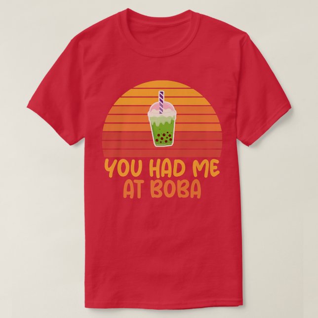 T-shirt Tu M'As Eu Chez Boba Kawaii Bubble Tea Funny Appar (Design devant)