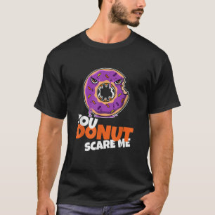 T-shirt TU M'AS FAIT PEUR Kawaii Zombie Donut Halloween T