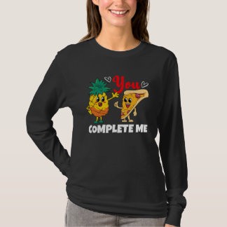 T-shirt Tu Me Complètes Pizza Ananas Saint-Valentin Couple