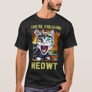 T-shirt Tu me fais flipper chat mème chat jeu de mots art
