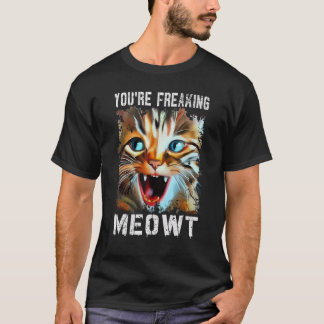 T-shirt Tu me fais flipper chat Mème de chat Miaou cha