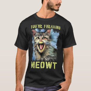 T-shirt Tu me fais flipper Chat vintage mème chat