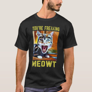 T-shirt Tu me fais flipper  Jeu de mots sur chat