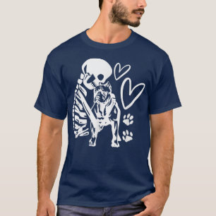 T-shirt Tu Me Fais Me Sentir Vivant, Pit Bull Dog Est Amou
