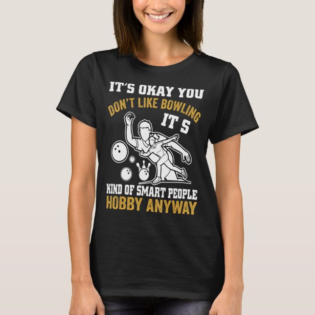 T-shirt Tu n'aimes pas Bowling Retro Bowling Bow (Devant)