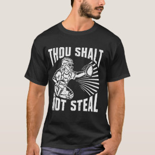 T-shirt Tu N'As Pas Volé - Catcher De Baseball Religieux