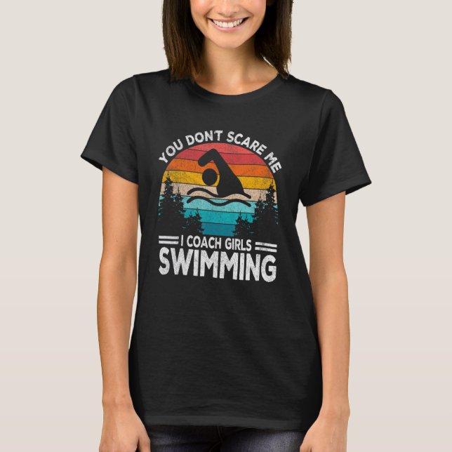 T-shirt Tu ne me fais pas peur J'Entraîne Filles Swim Entr (Devant)