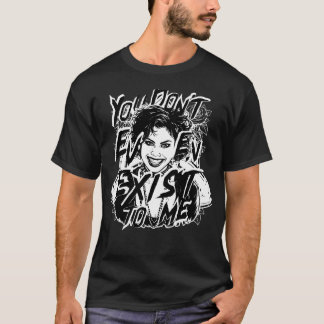 T-shirt Tu n'existes même pas, Goth Girl, style d'art de t