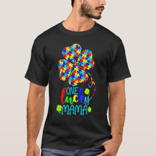 T-shirt Tu One Lucky Mama Heart Puzzle Sensibilisation sur