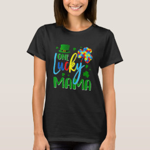 T-shirt Tu One Lucky Mama Heart Puzzle Sensibilisation sur