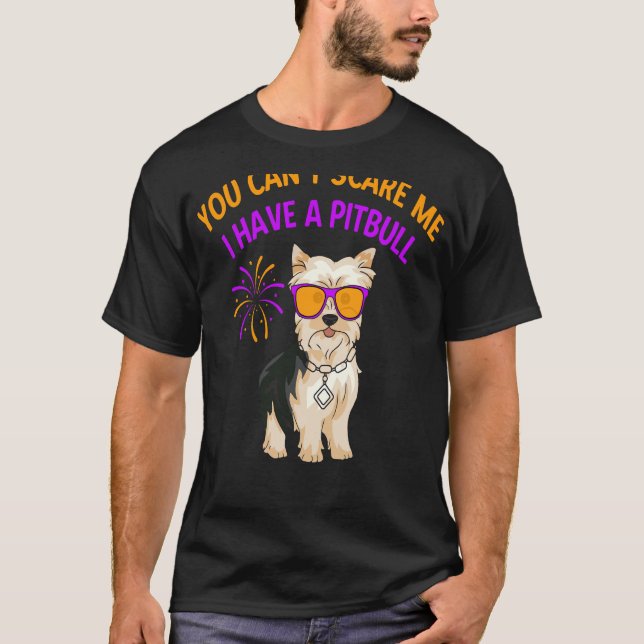 T-shirt Tu Peux Me Faire Peur D'Avoir Un Pitbull (Devant)