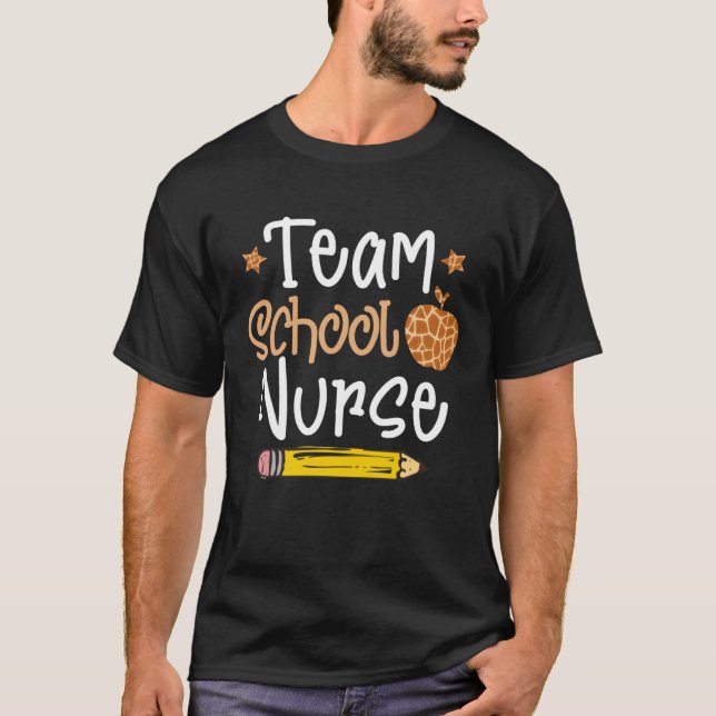 T-shirt Tu Team School Nurse Back To School Costume Pencil (Devant)
