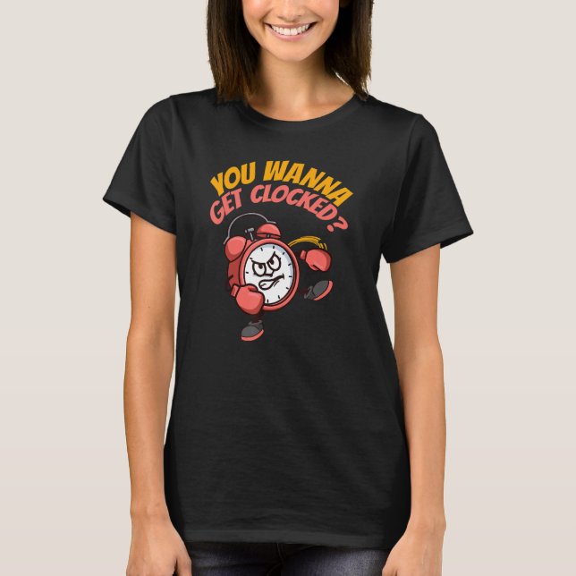 T-shirt Tu Veux Être Clock Boxing Karate (Devant)