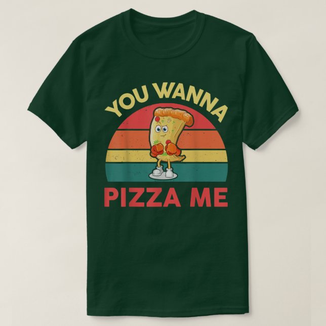 T-shirt Tu Veux Pizza Me Hommes Femmes Enfants Drôle Itali (Design devant)
