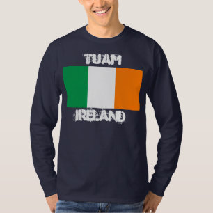 T-shirt Tuam, Irlande avec drapeau irlandais