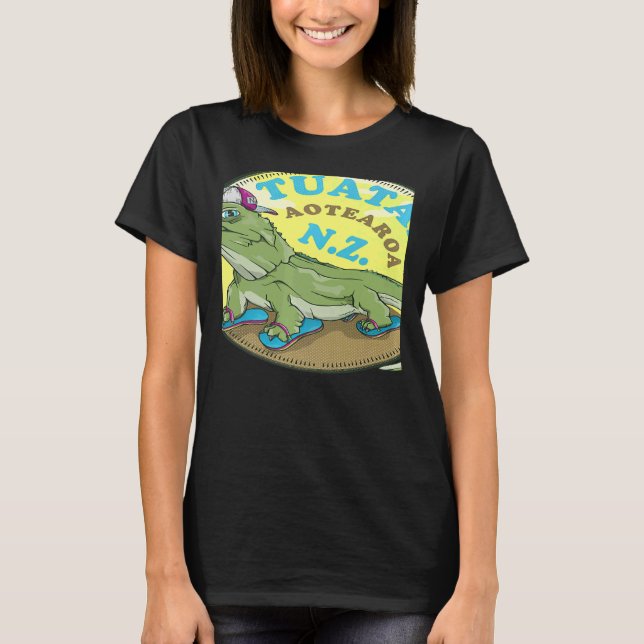 T-shirt Tuatara New Zealand (Devant)
