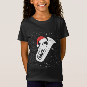 T-Shirt Tuba avec Casquette Père Noël pour musiciens Seas 