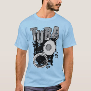 T-shirt Tuba et texte