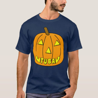 T-shirt Tuba Halloween Citrouille vintage
