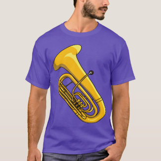 T-shirt Tuba Instrument Musical Pour Les Amateurs De Musiq