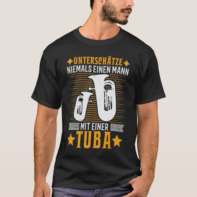 T-shirt Tuba Mann Blasorchester Tubaspieler Tubist (Devant)