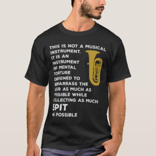 T-shirt Tuba Marching Band Player Instrument de musique